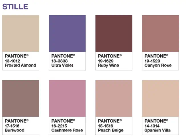 Pantone 2018 Farbpalette0501