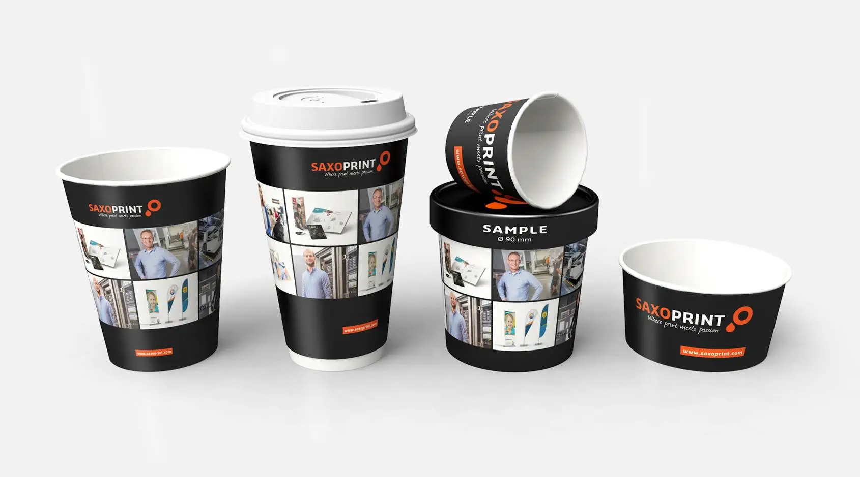 Musterset Pappbecher