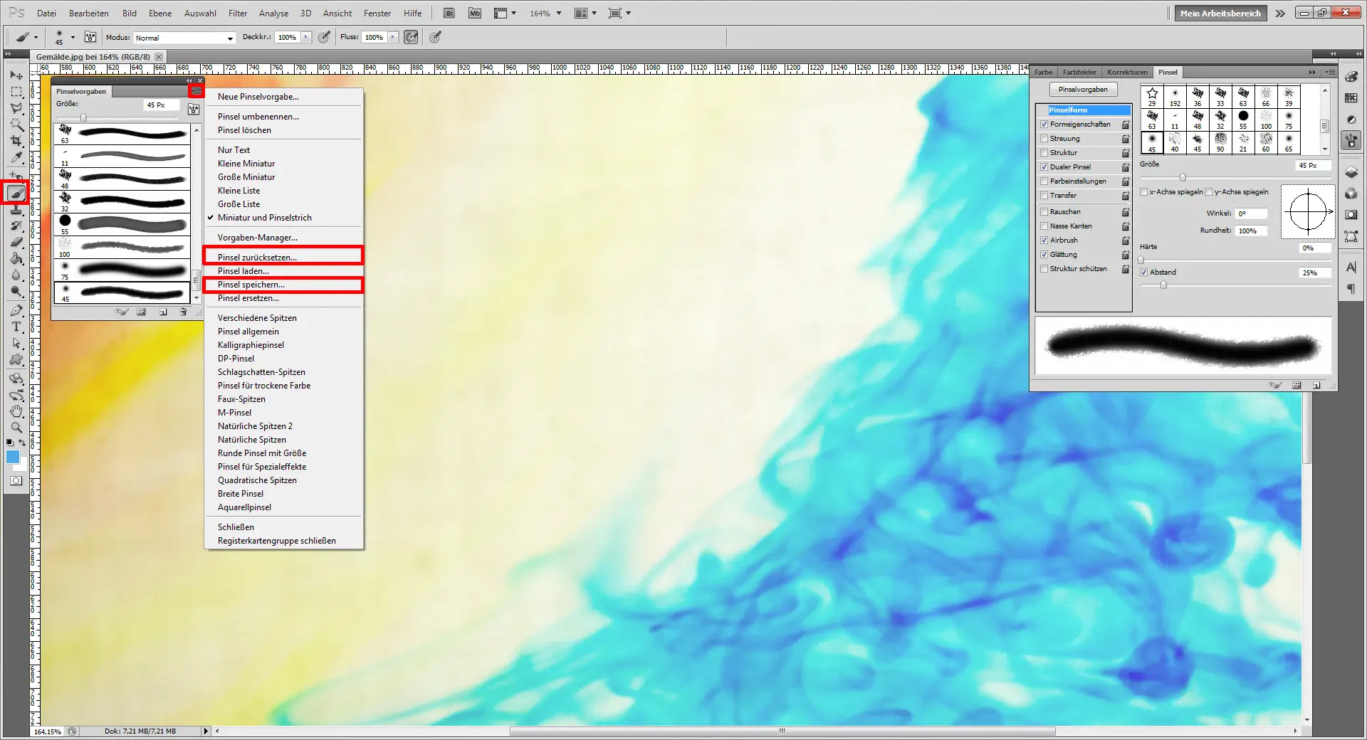 Photoshop Pinsel 03 Photoshop Pinsel schritt 3
