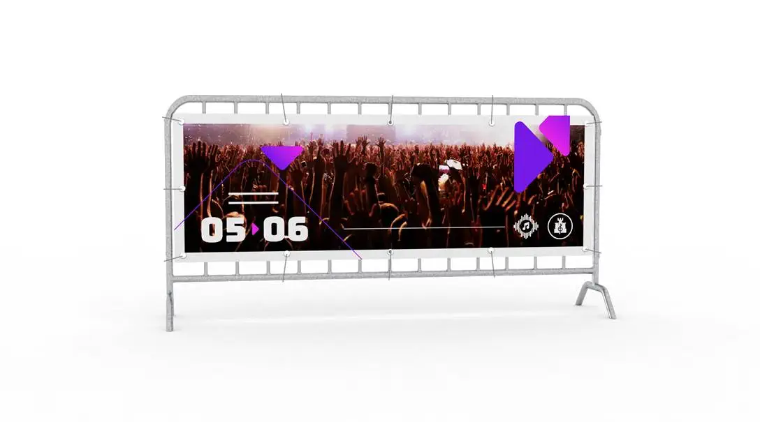 Banner für Absperrgitter Artikel Banner für Absperrgitter