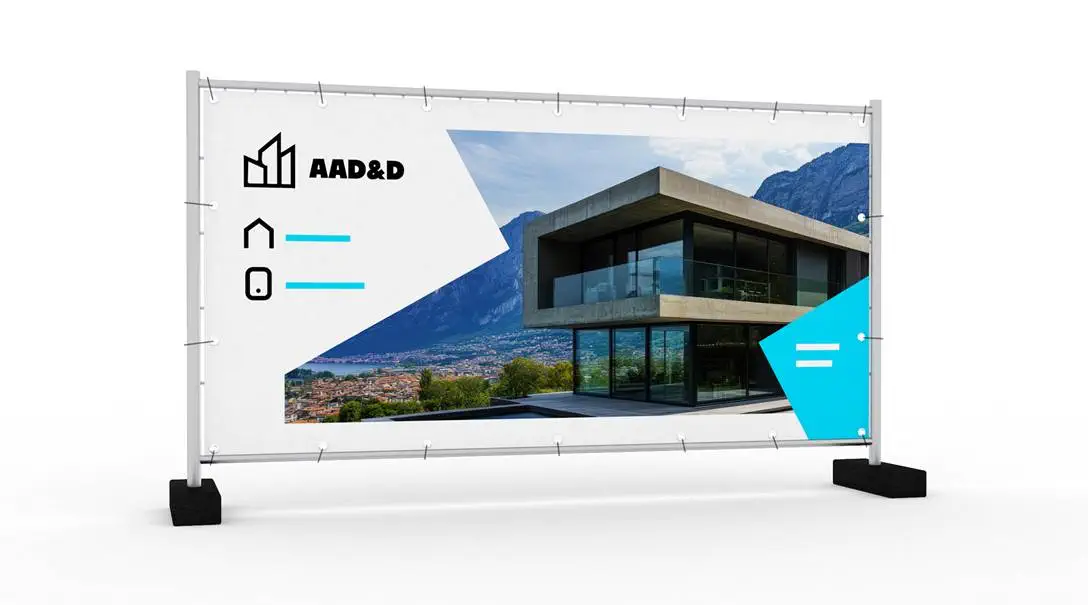 Banner für Bauzaun Artikel Banner für Bauzaun