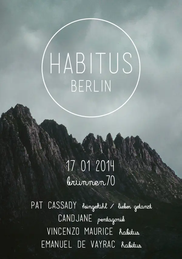Postergestaltung "Habitus Berlin" beispiel