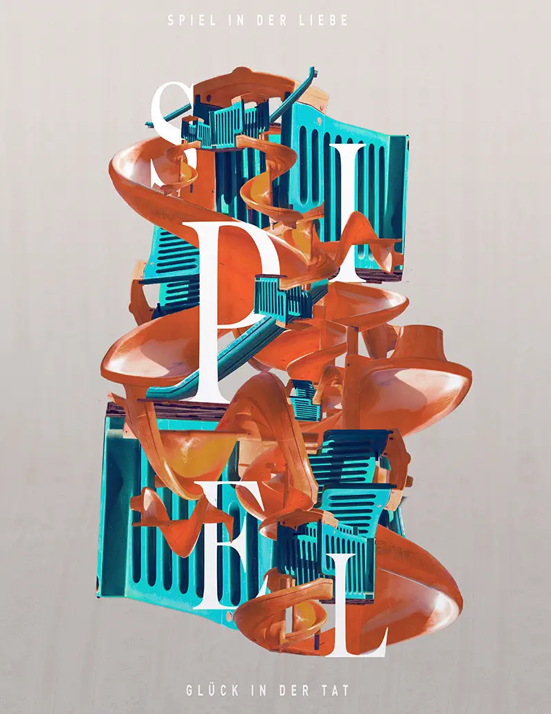 Postergestaltung "Spiel" beispiel