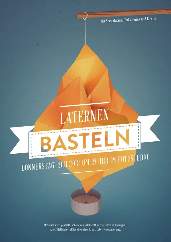 Postergestaltung "Basteln" beispiel