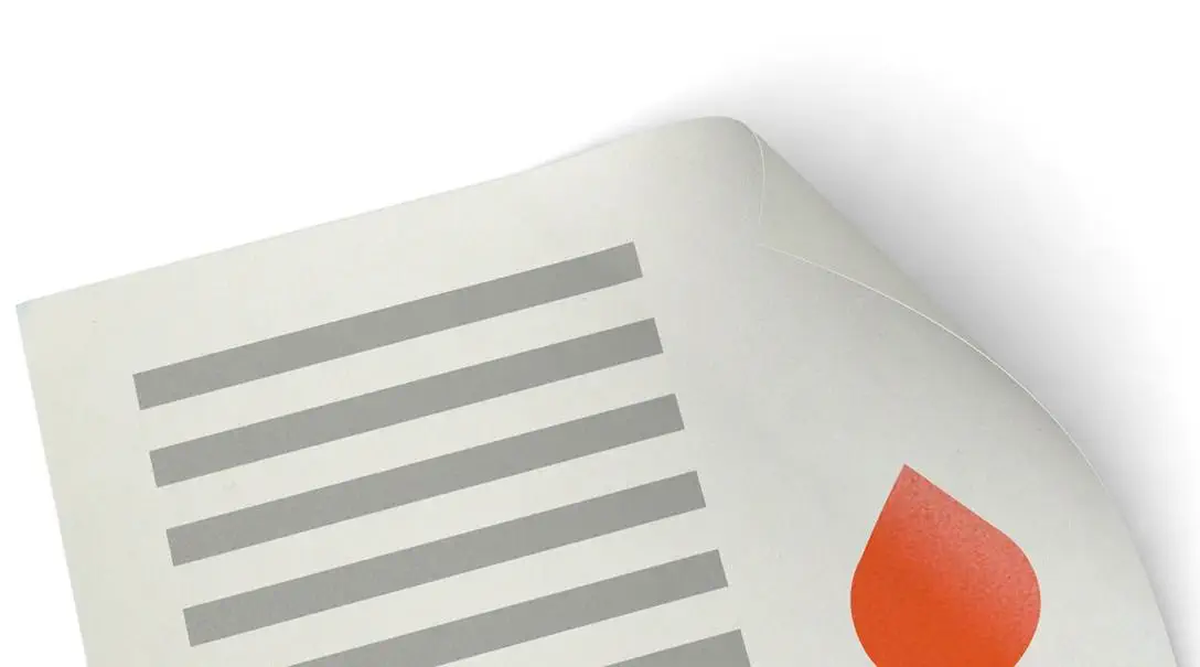 Artikel Folder mit Recyclingpapier