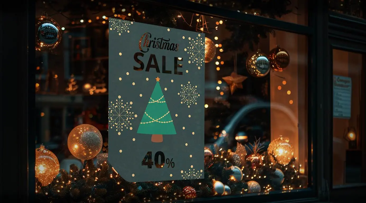 Schaufenstergestaltung in der Weihnachtszeit