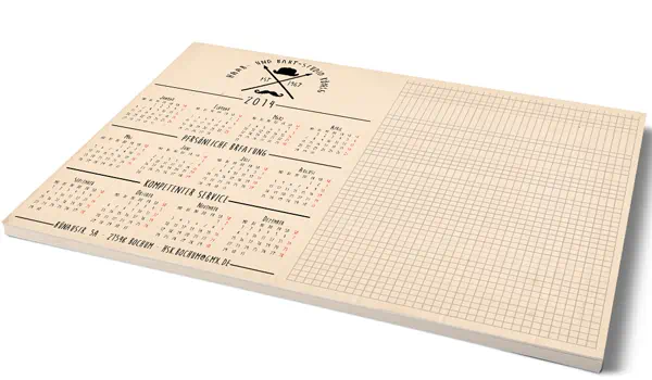 Tutorial: Schreibtischunterlage in DIN A2 gestalten