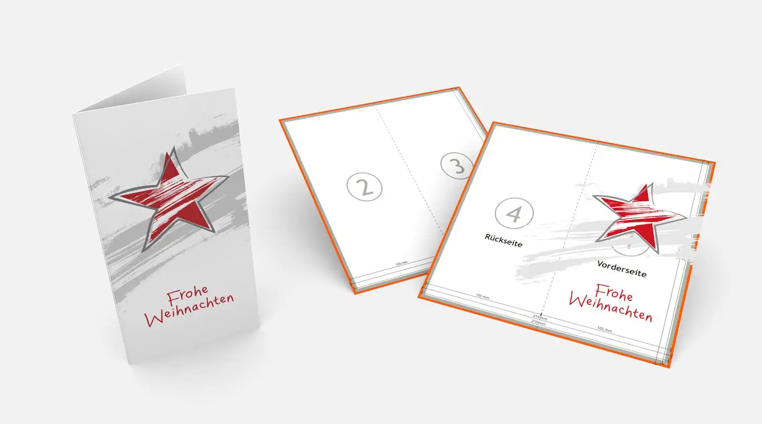 So bestellen Sie individuelle Weihnachtsgrußkarten mit unseren festlichen Motiv-Vorlagen