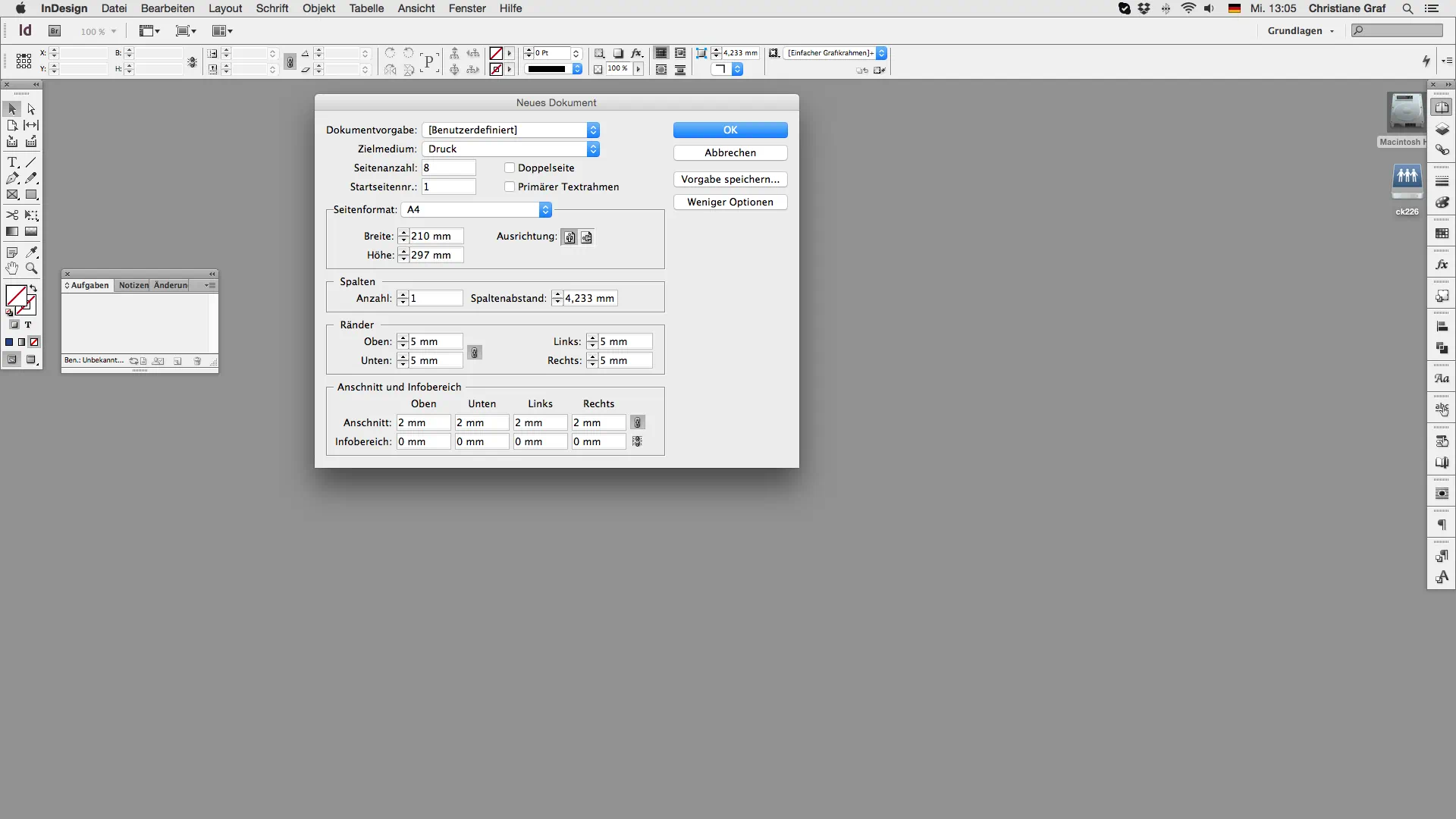 Step 2 Broschüre erstellen Datei anlegen
