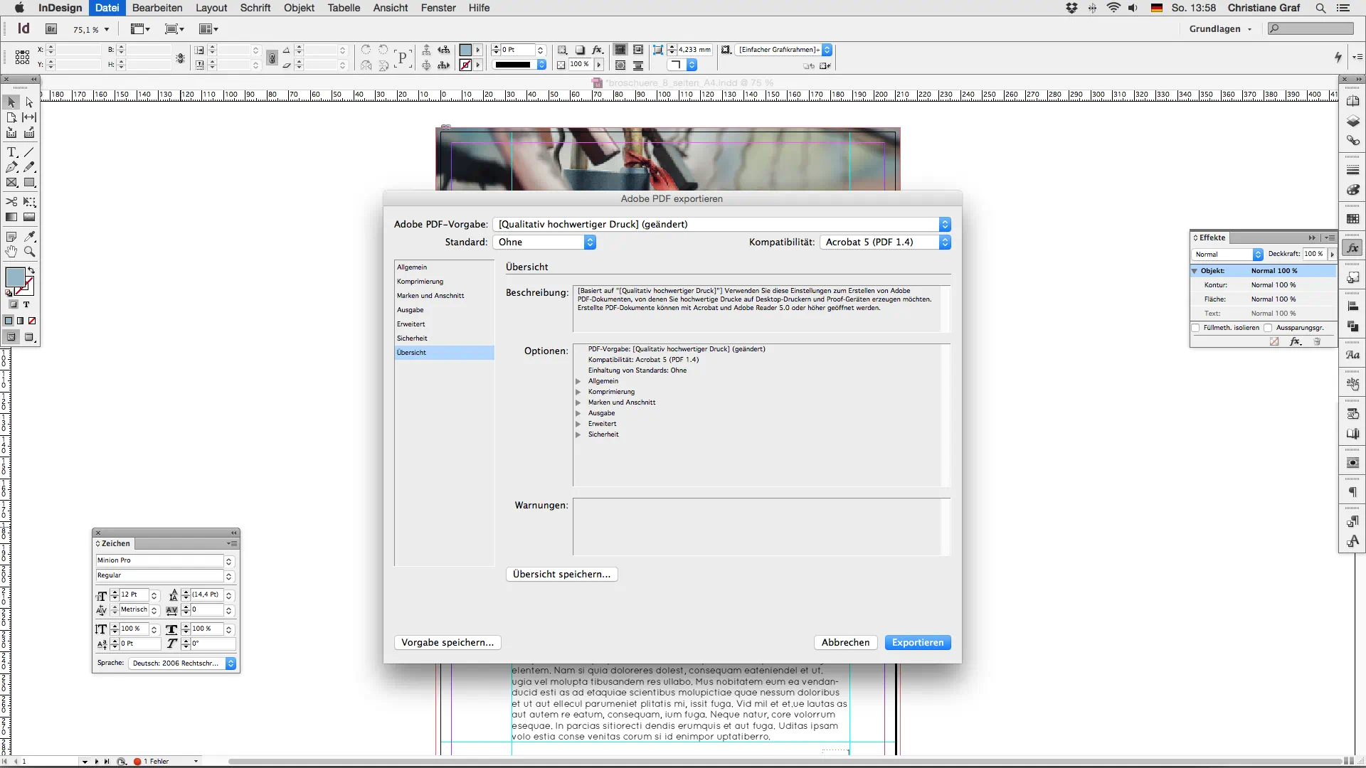 Step 7 Broschüre erstellen Ausgabe Reiter Übersicht Step 7 Broschüre erstellen Ausgabe Reiter Übersicht