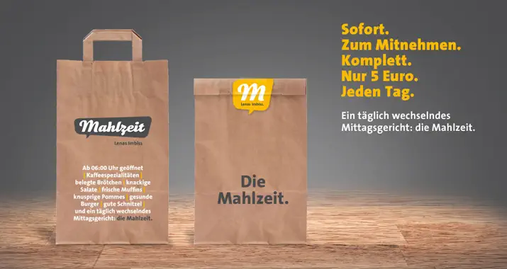 Aufkleber design Idee "Mahlzeit"