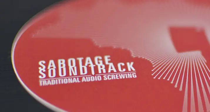 Sticker Design 13 Aufkleber design Idee "Sabotage Soundtrack"