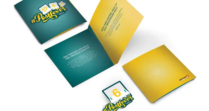 Sticker Design 25 Aufkleber design Idee "#Postfever"