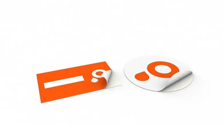 250 beschreibbare Aufkleber