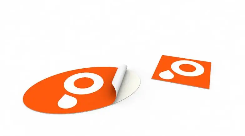 250 vegane Aufkleber