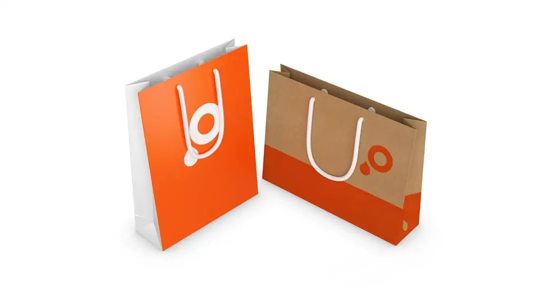 Papiertragetaschen mit Stoffkordel handlang Artikel Papiertragetaschen mit Stoffkordel handlang