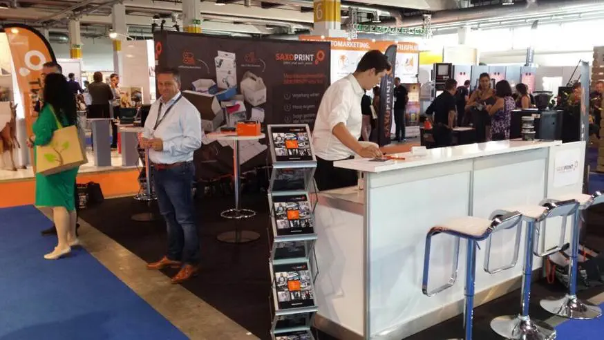 Suisse Emex SAXOPRINT Messeauftritt