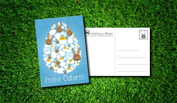 Eine Grußkarte zu Ostern für Kunden und Partner Eine Grußkarte zu Ostern für Kunden und Partner