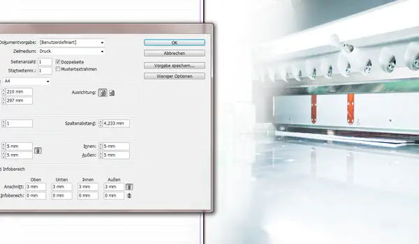 Beschnitt und Schnittmarken in InDesign anlegen Beschnitt und Schnittmarken in InDesign anlegen
