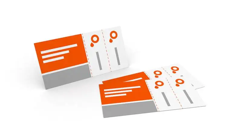 Eintrittskarten DIN lang hoch