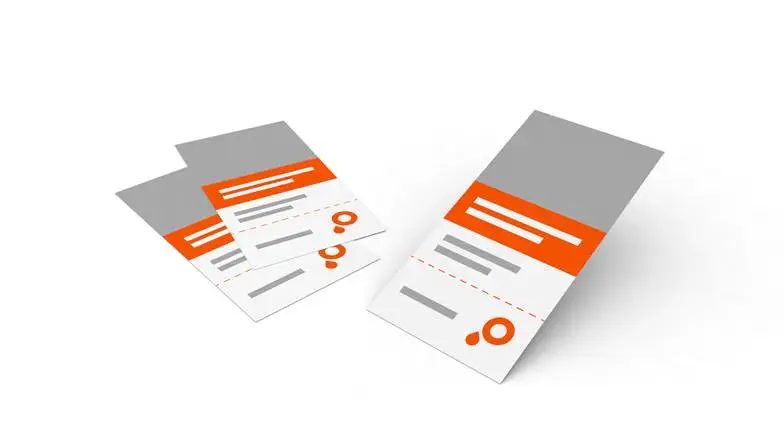 Eintrittskarten mit 1 Perforationslinie