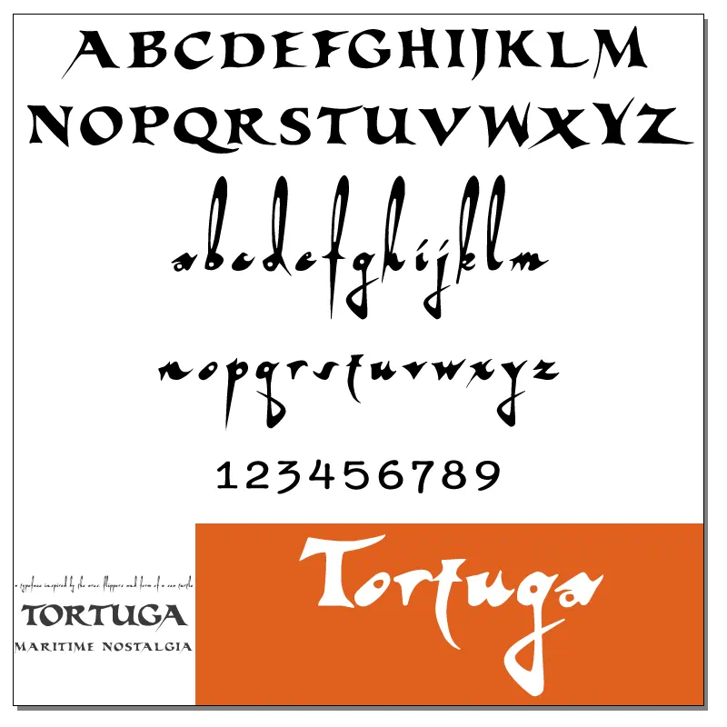 Tortuga Font by Andrea McKennan