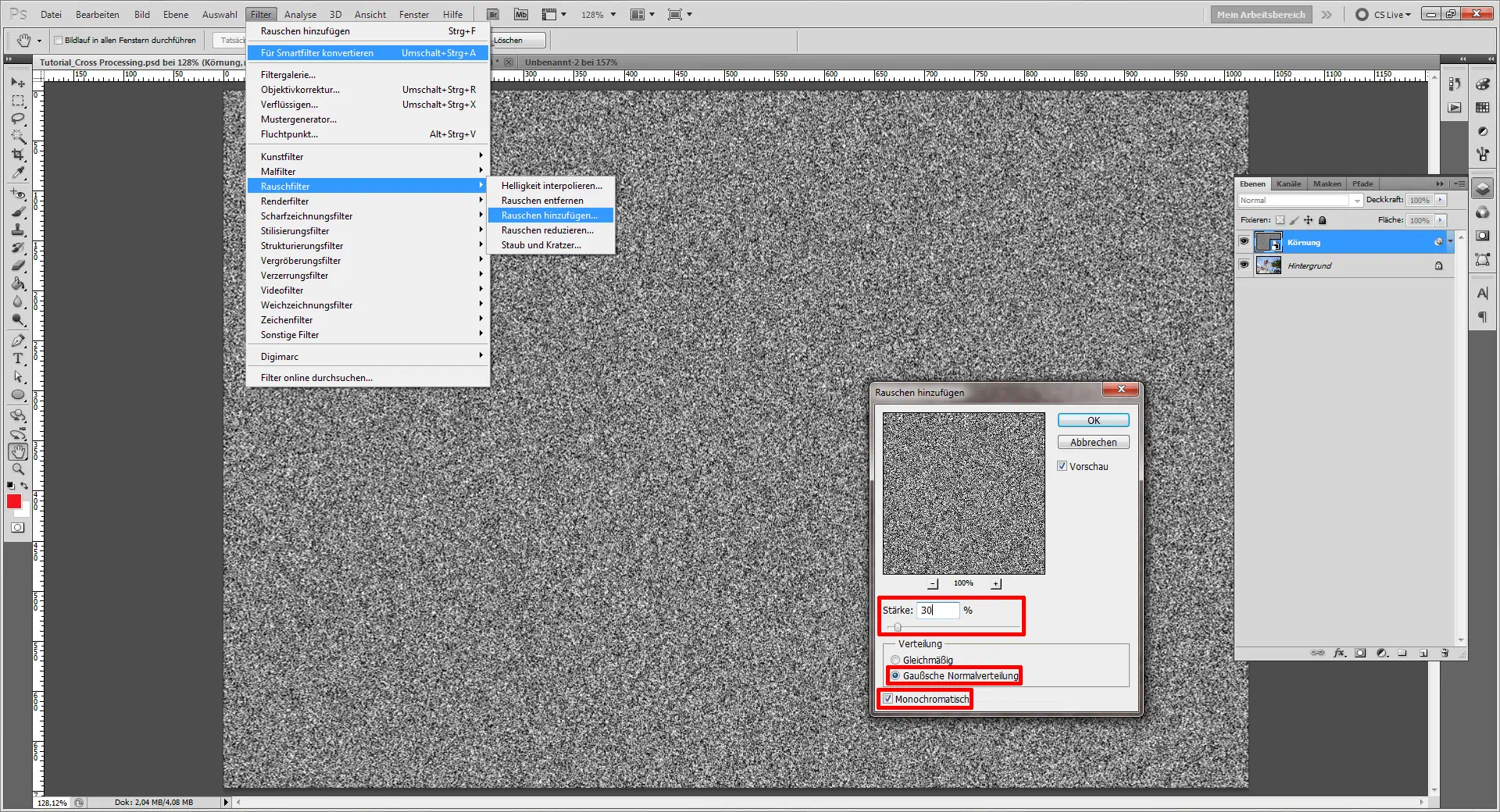 Tutorial Cross Processing (2)