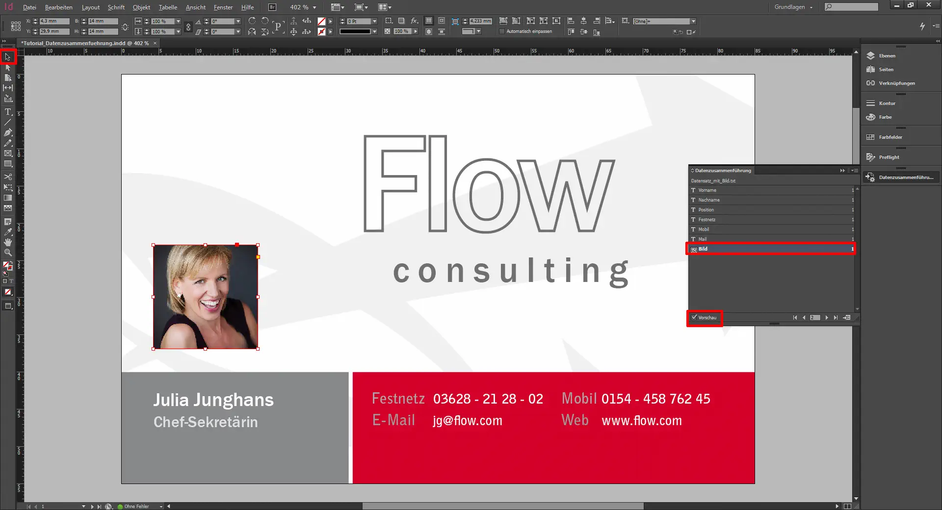 Tutorial Datenzusammenfuehrung step 12