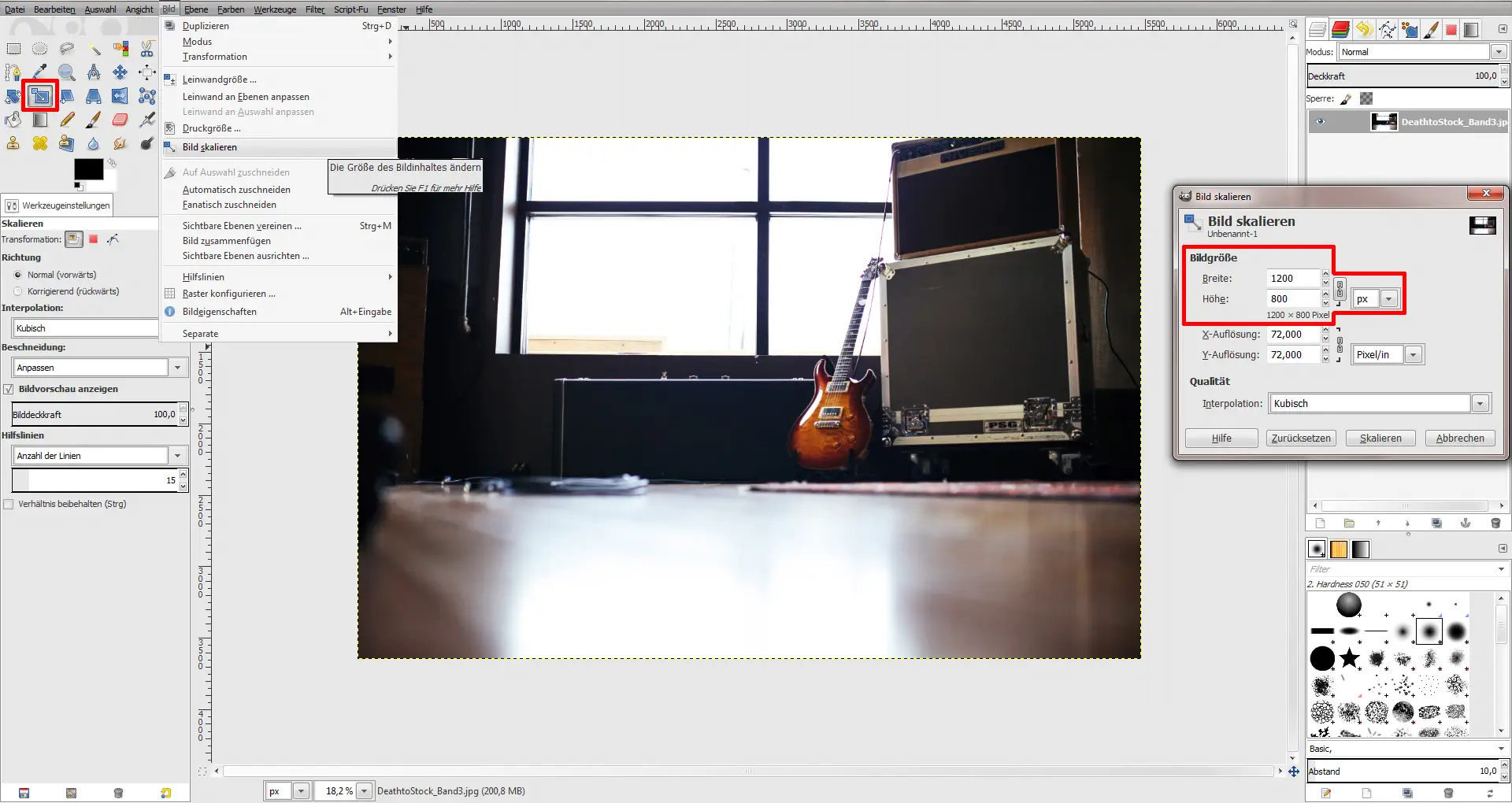 Tutorial GIMP Bildbearbeitung