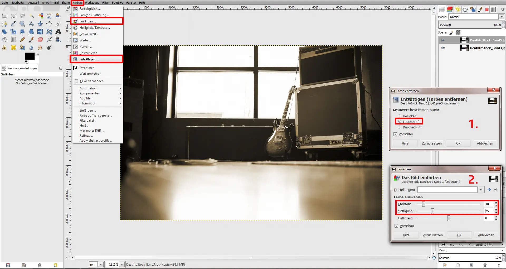 Tutorial GIMP Bildbearbeitung
