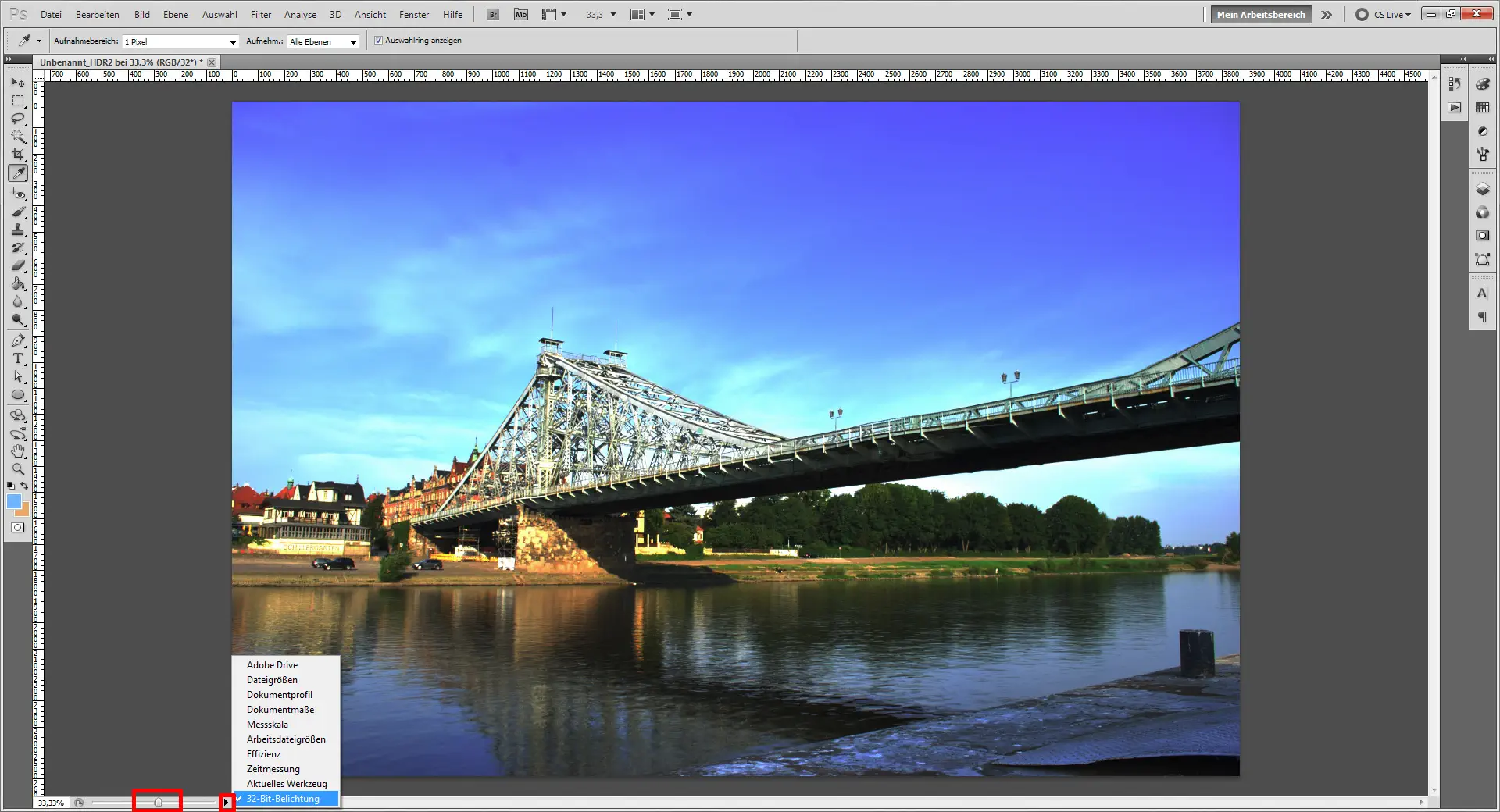 Tutorial HDR Photoshop 04 Tutorial: HDR Bilder mit Fotos in Photoshop erstellen Step 4