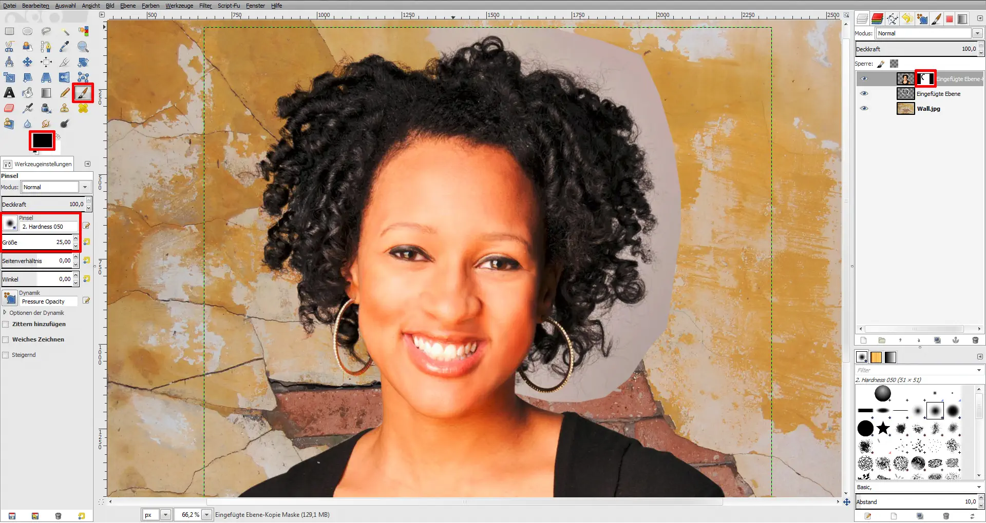 Tutorial Haare freistellen GIMP 15