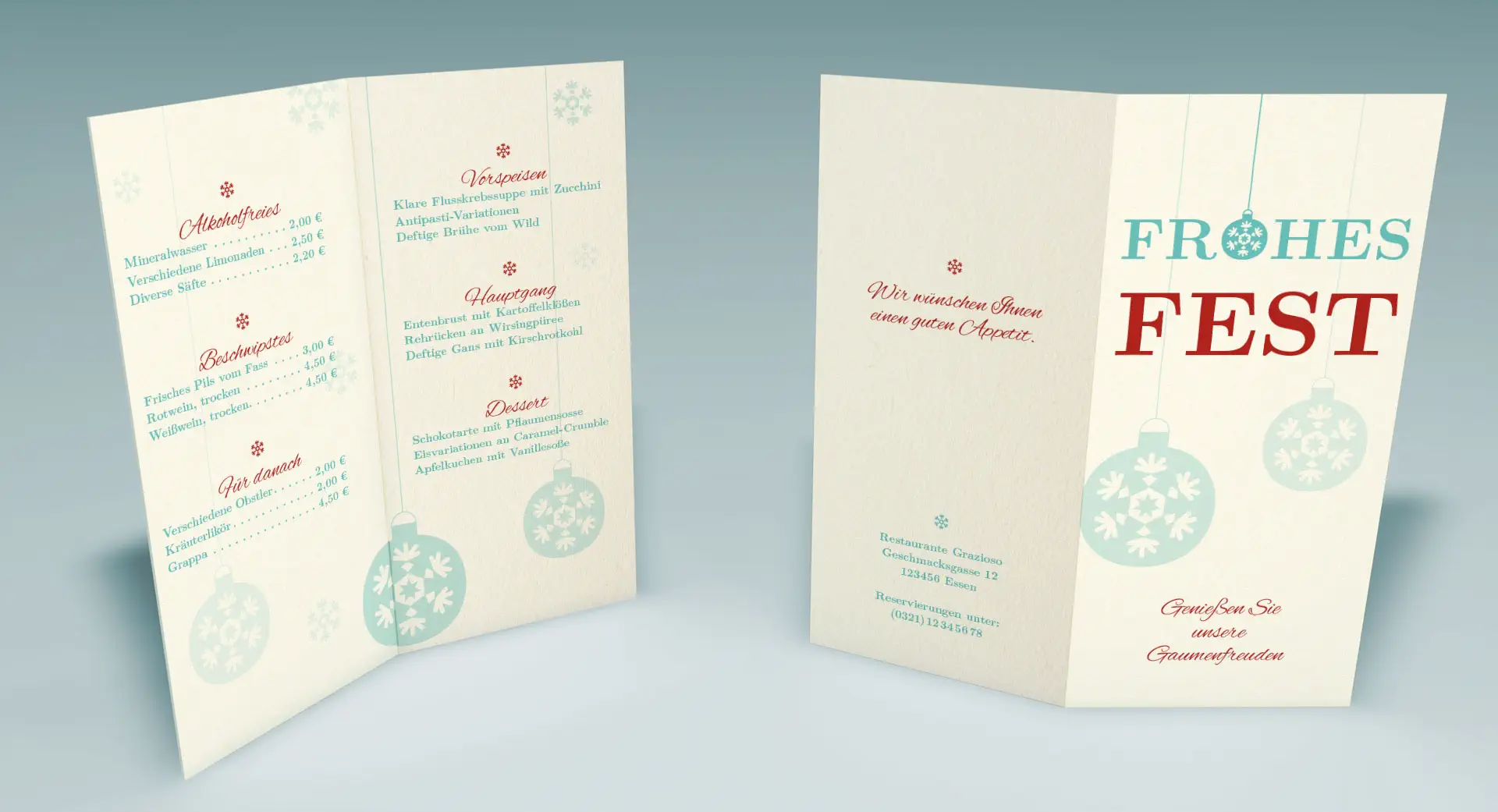 Tutorial: Gestalte eine Menükarte zu Weihnachten Tutorial: Gestalte eine Menükarte zu Weihnachten