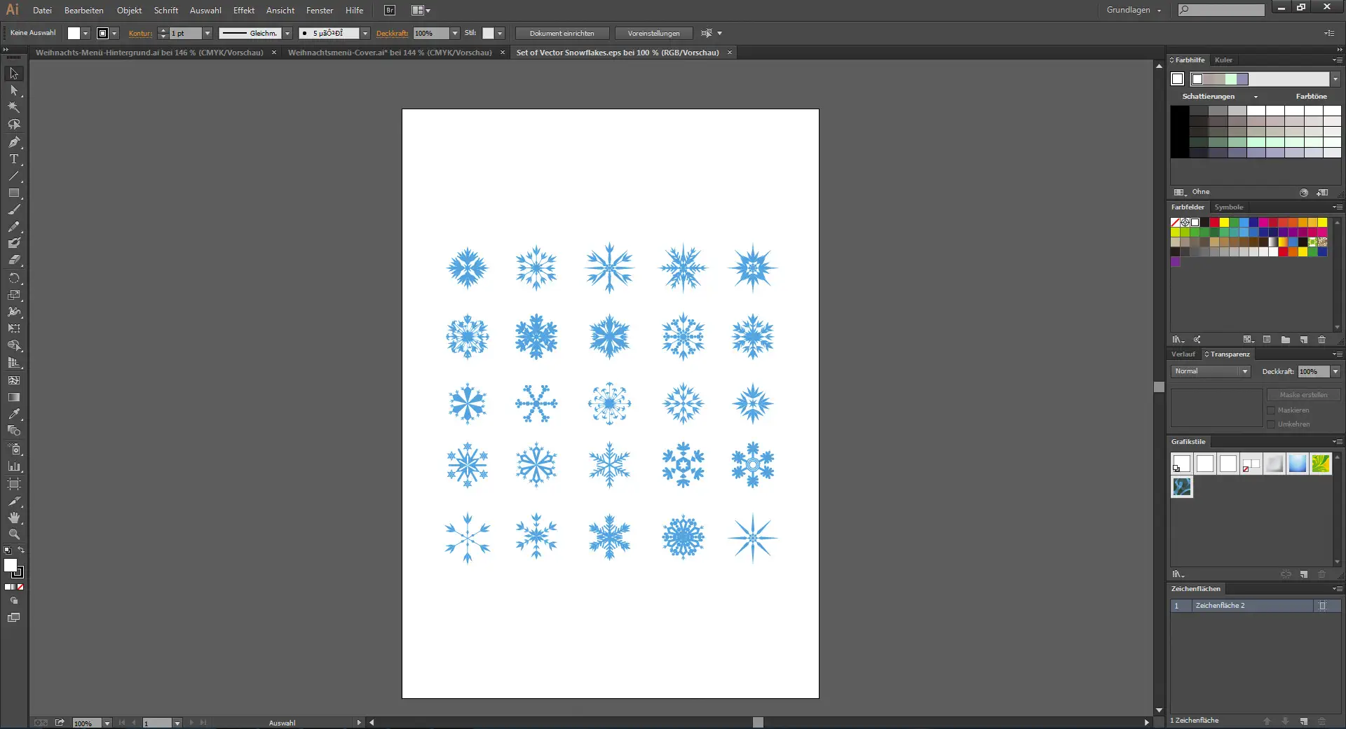 Tutorial Menuekarte Weihnachten