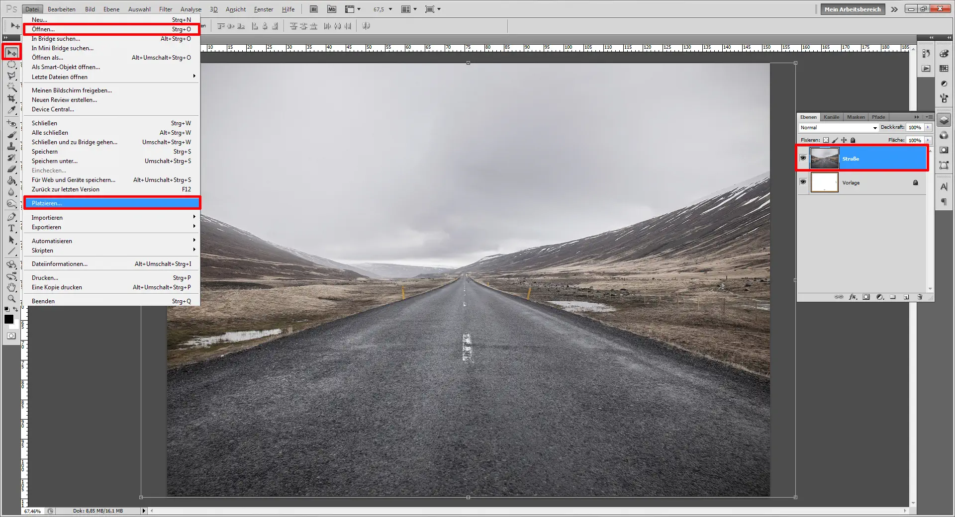 Gestalte ein Polyscape Design mit Photoshop (2)