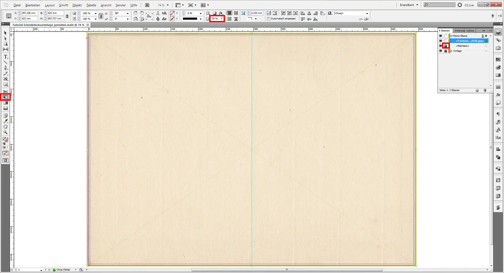 Tutorial Schreibtischunterlage gestalten Tutorial Schreibtischunterlage gestalten