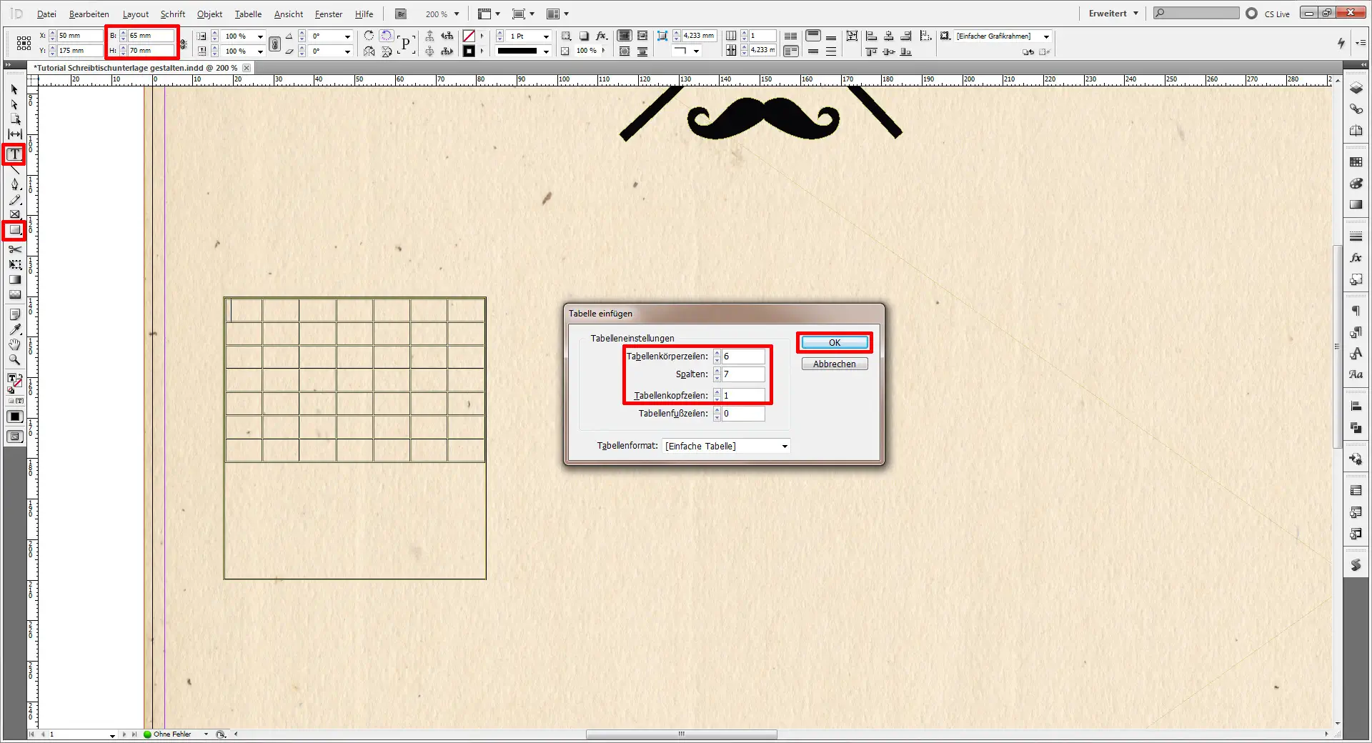 Tutorial Schreibtischunterlage gestalten Tutorial Schreibtischunterlage gestalten