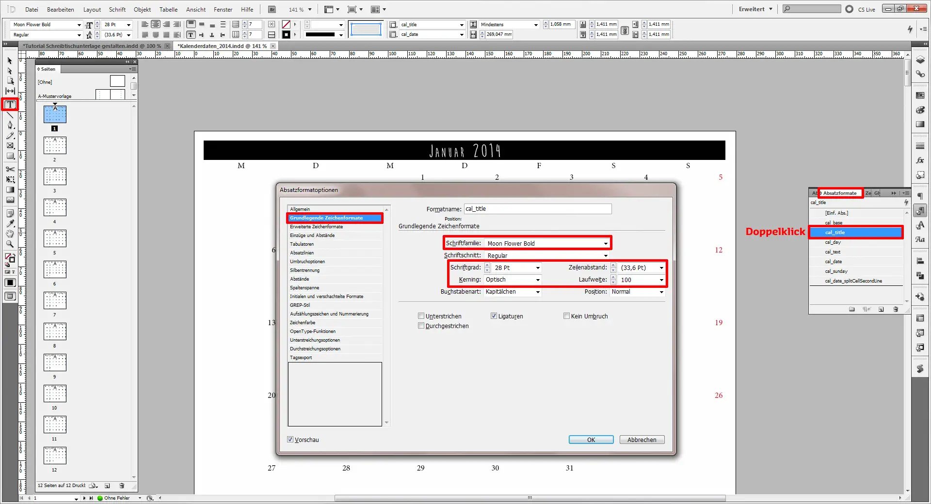 Tutorial Schreibtischunterlage gestalten Tutorial Schreibtischunterlage gestalten