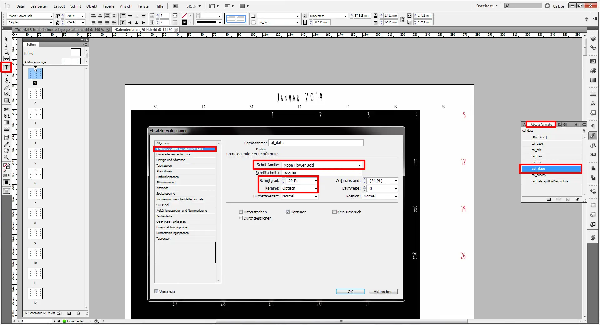 Tutorial Schreibtischunterlage gestalten Tutorial Schreibtischunterlage gestalten