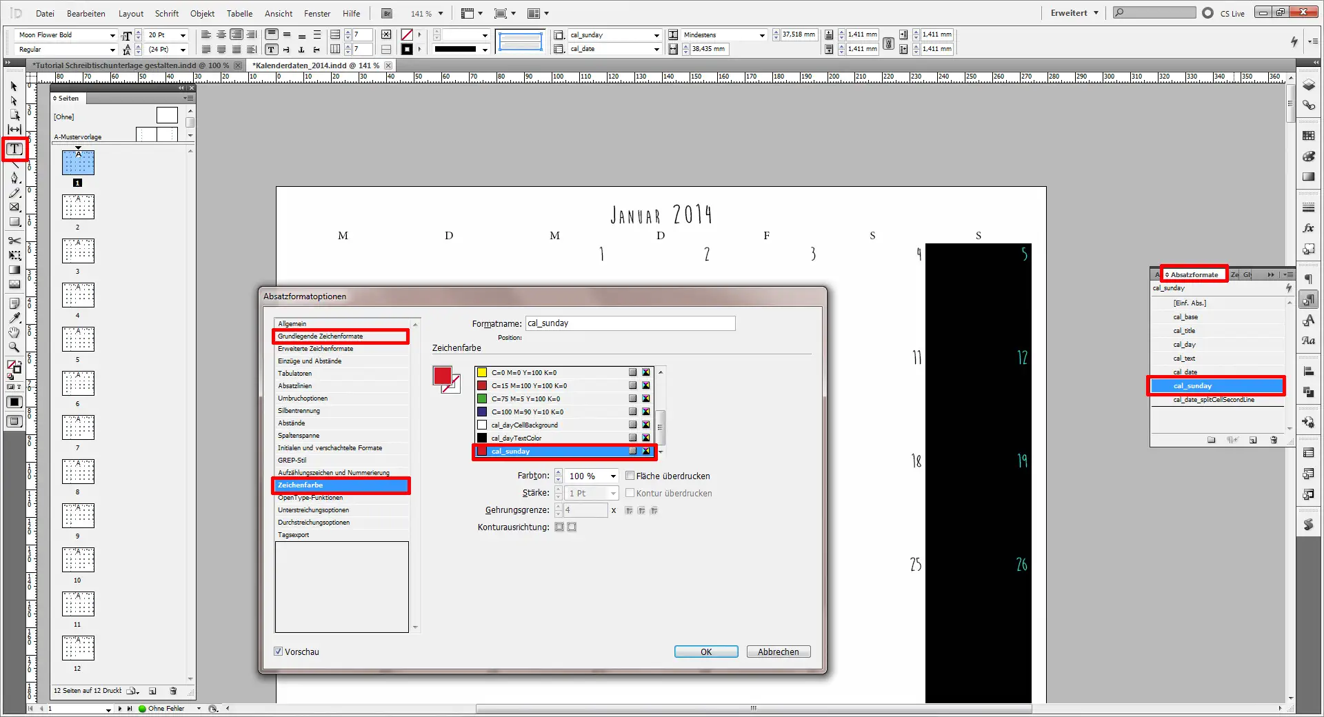 Tutorial Schreibtischunterlage gestalten Tutorial Schreibtischunterlage gestalten