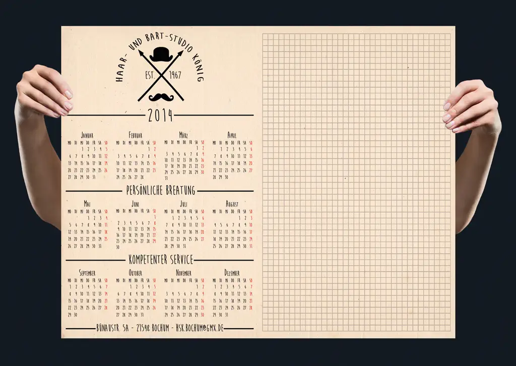Tutorial Schreibtischunterlage gestalten fertig