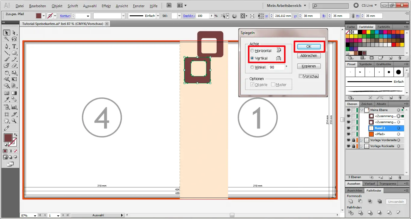 Tutorial Speisekarten