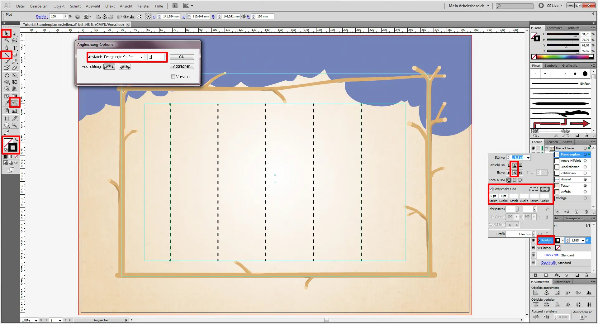 Tutorial Stundenplan erstellen 08