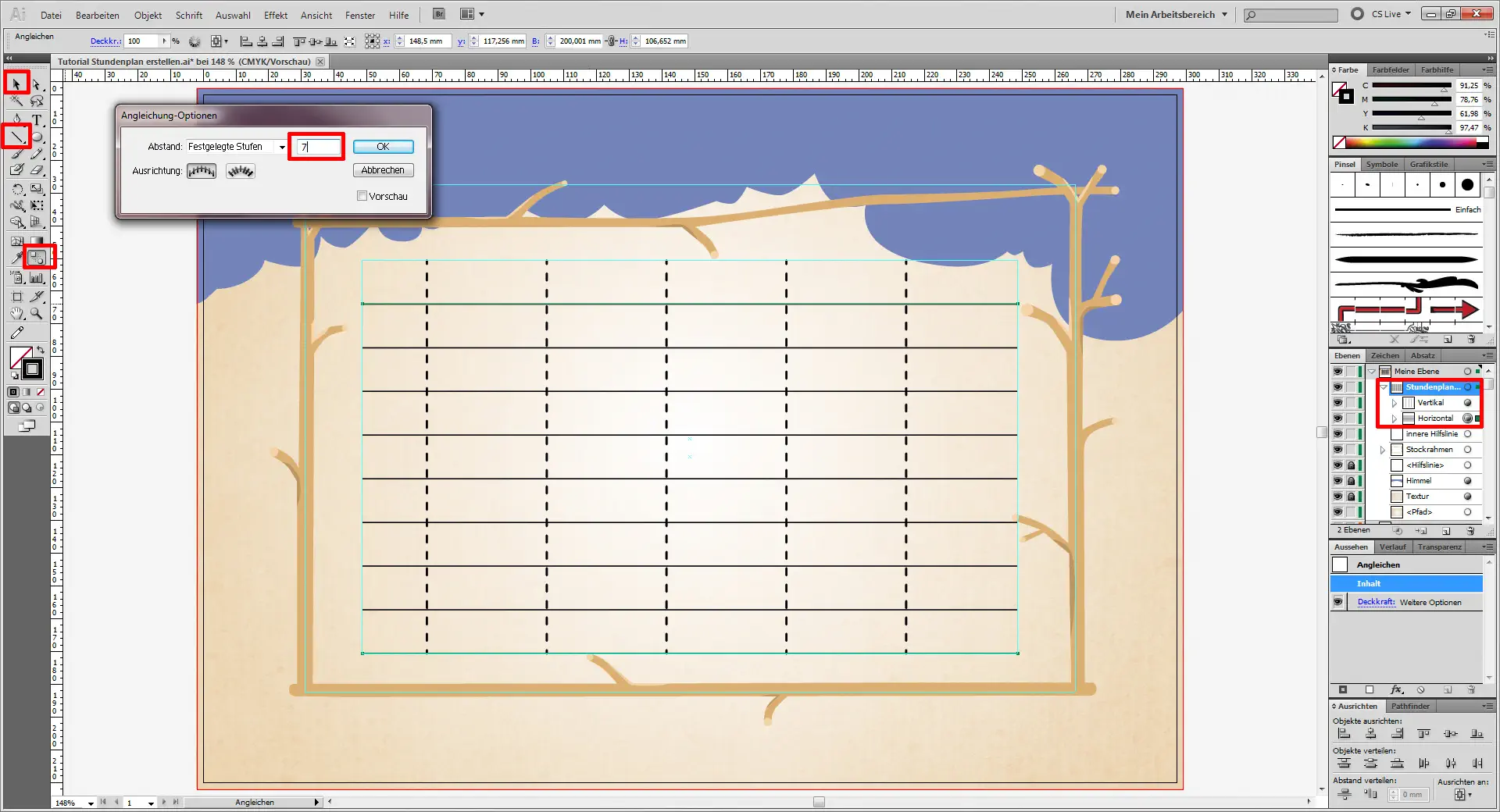 Tutorial Stundenplan erstellen 09