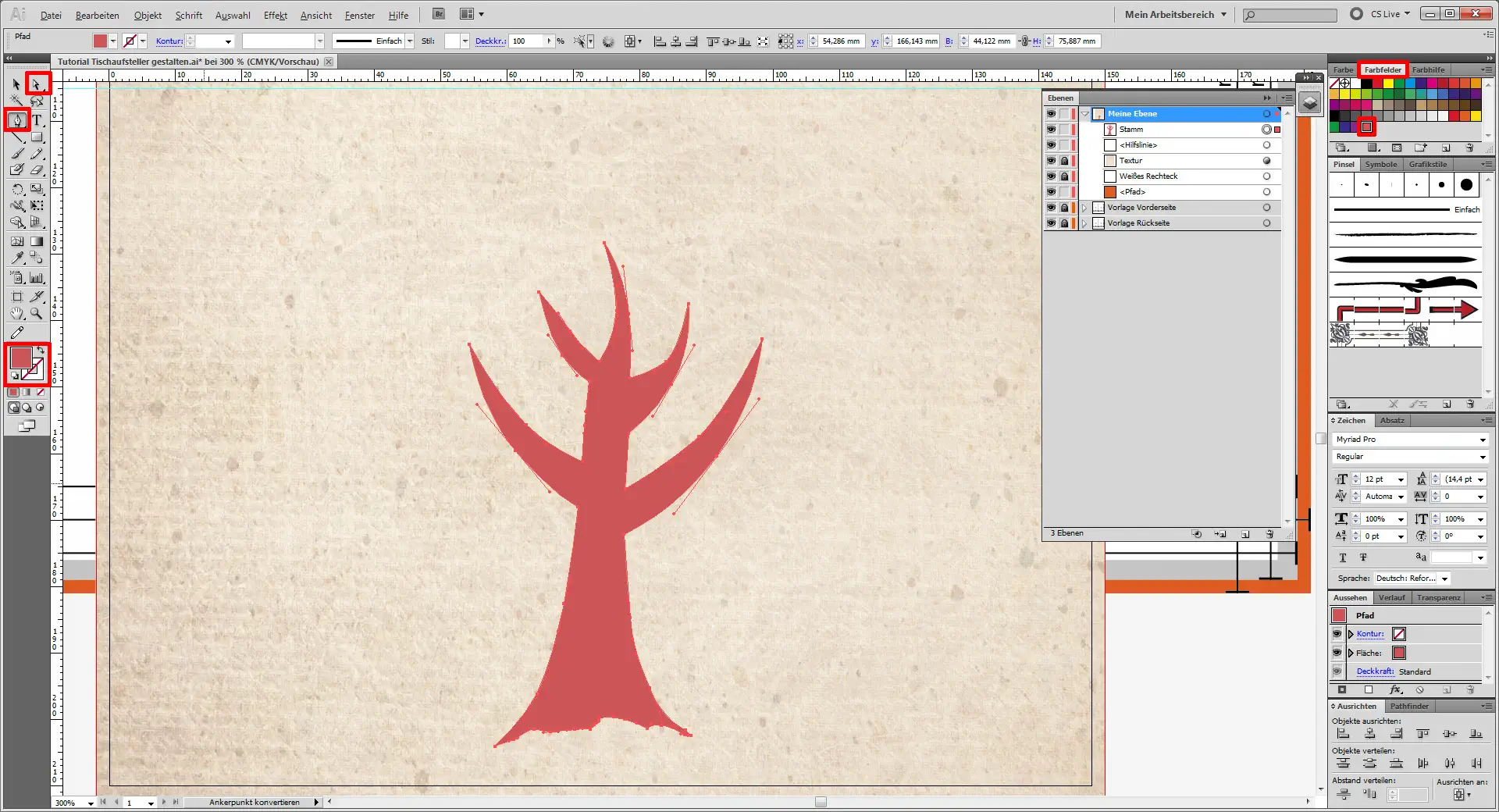 Tutorial Tischaufsteller gestalten 3