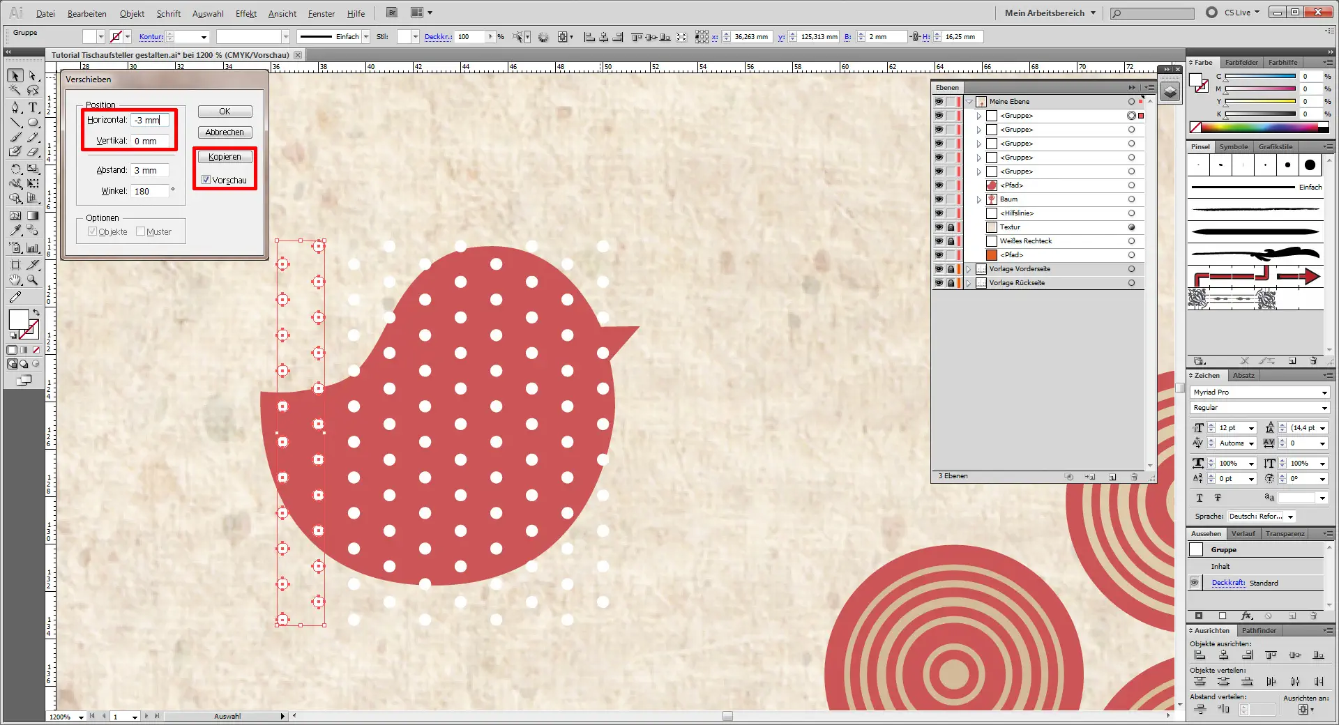 Tutorial Tischaufsteller gestalten 9