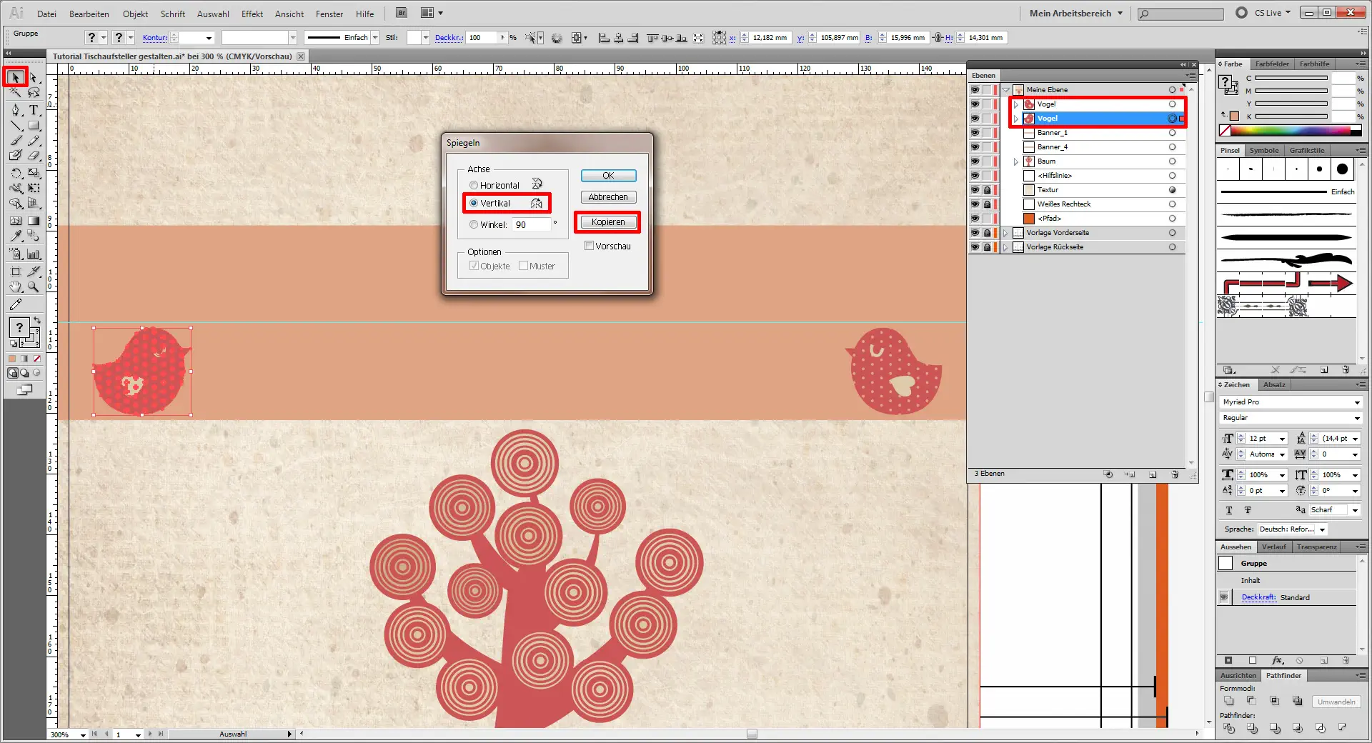 Tutorial Tischaufsteller gestalten 13