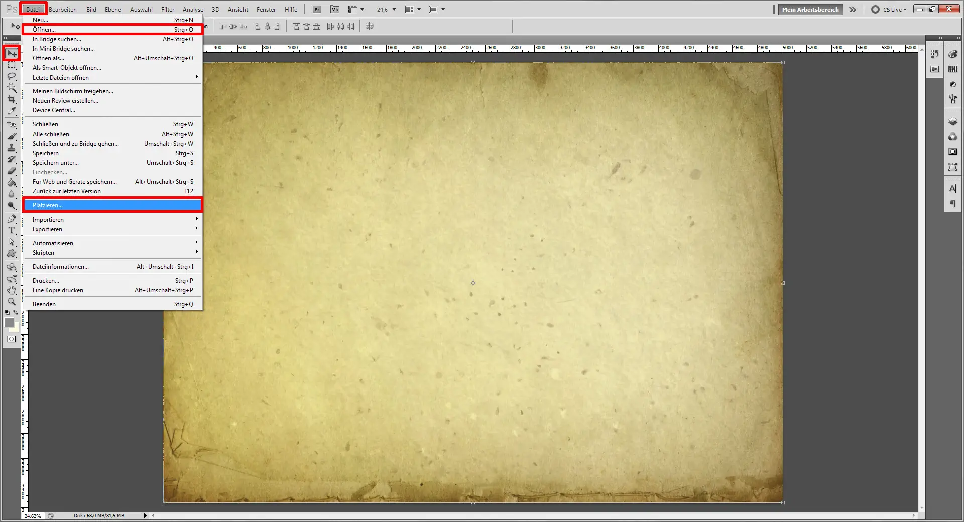 Tischset Platzset Design selbst gestalten