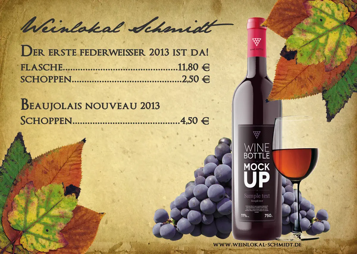 Tischset Platzset Design selbst gestalten   end version