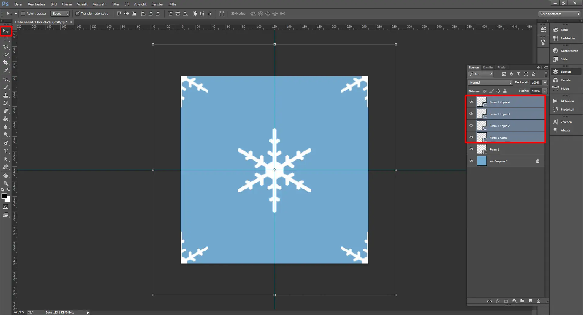Tutorial Weihnachtskarte geschäftlich 2